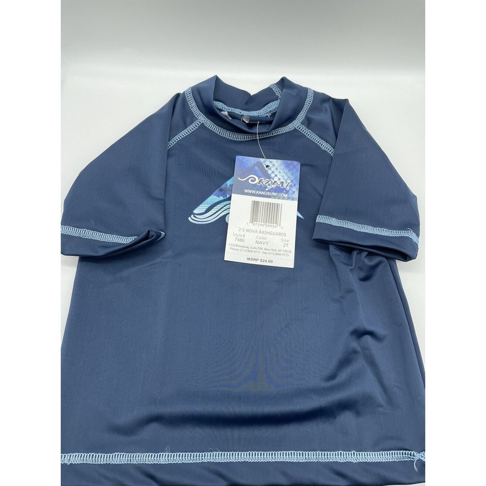 Kanu Surf Nova‎ Rash guard Shirt Navy Beach Pool Size 2T NEW
